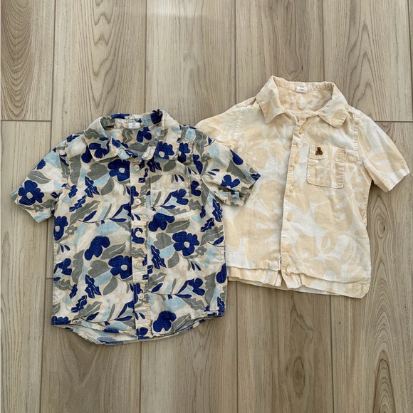 GAP Other - Gap Button Down Floral and Leaf Print Kids Shirts Set